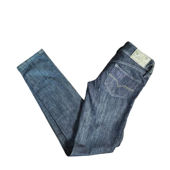 Diesel Matic Low Rise Slim Straight Low Rise Dark Wash Jeans, Size 27 W 34 L - Picture 2 of 12